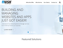 Tablet Screenshot of nvish.com